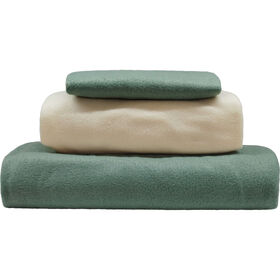 Conjunto Lençóis Térmicos Liso Verde Kasa