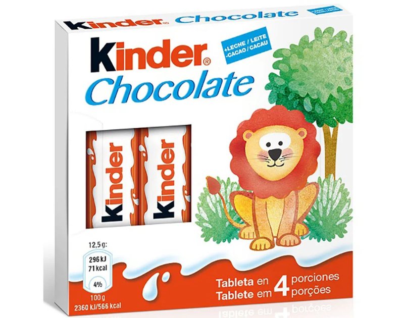 Chocolate Leite Kinder T4 50 g