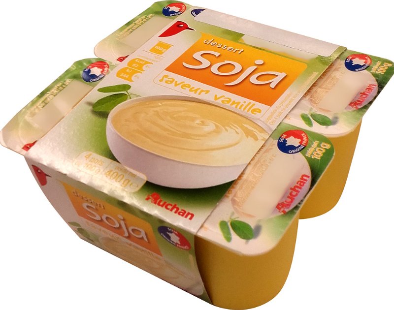 Sobremesa Auchan Soja Baunilha 4X100 g