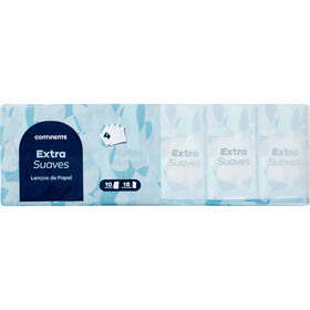 Lenços De Bolso Extra Suave 4 Folhas Continente 18 Un