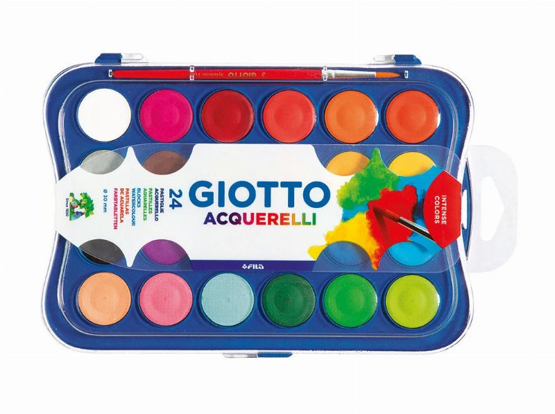 Aguarela Giotto Caixa E Pincel 24 Unidades