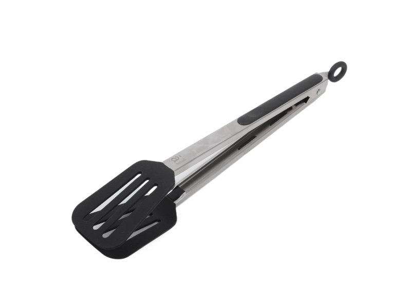 Espátula Pinça Actuel Preta Silicone / Inox
