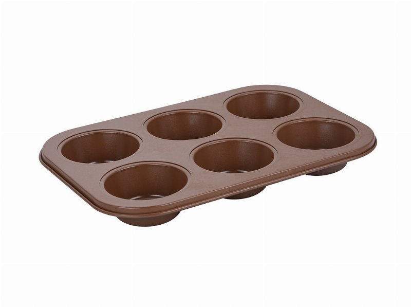 Tabuleiro Actuel Para Muffins Em Aço Com 6 Cavidades