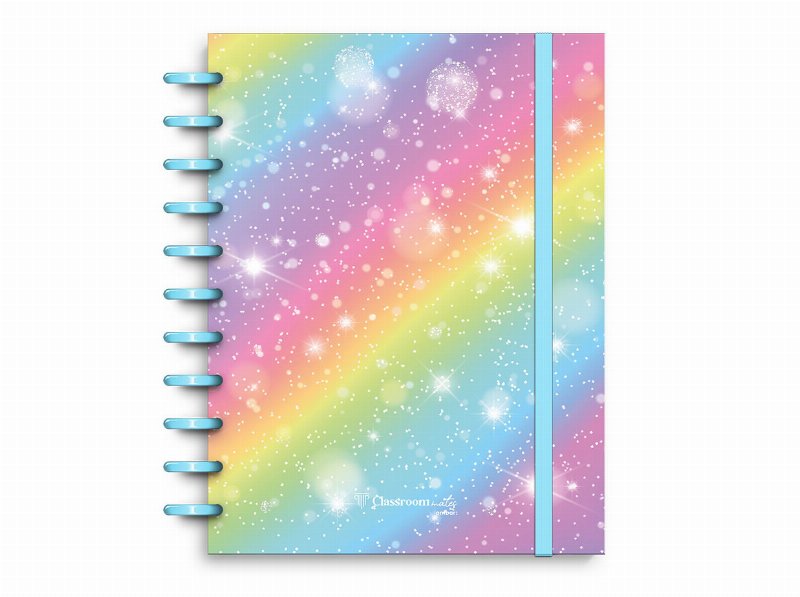 Caderno A4 Ecosmart Ambar Pautado Rainbow 100 Folhas