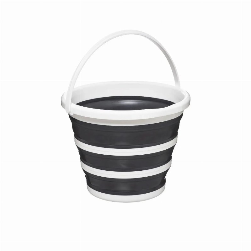 Hkh Balde Retrátil Branco/Cinza 10 l