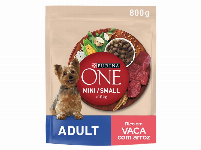 Ração Para Cão Purina One Mini Adulto Com Vaca 800 g