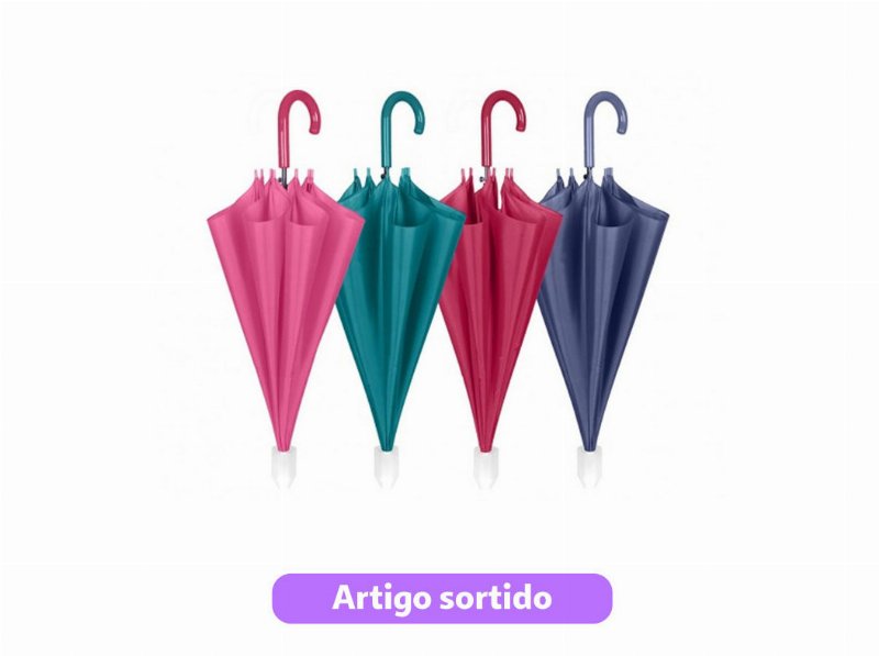 Guarda-Chuva De Senhora Longo Perletti Automático Cores Sortidas