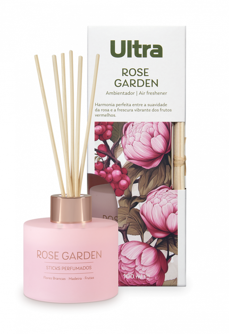 Ambientador Sticks Perfumados Rose Garden Ultra 0.1L
