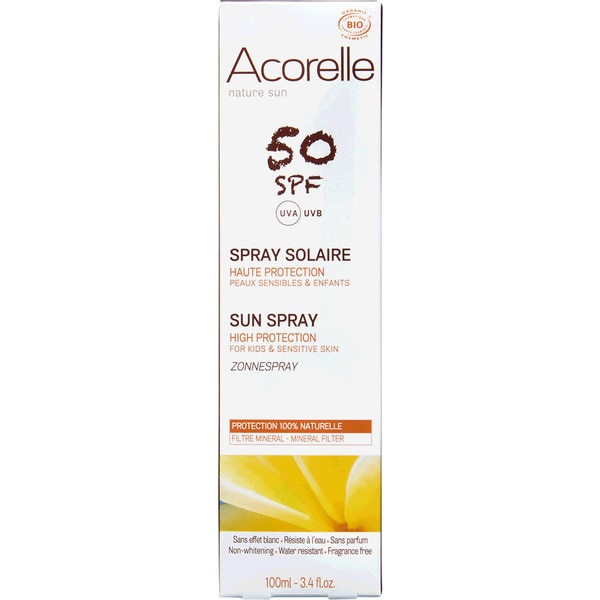Spray Solar Para Crianças E Peles Sensíveis Biológico Fp 50 100 ml