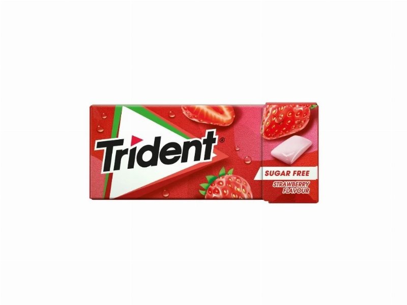 Pastilhas Trident Elásticas Fruit Morango 14.5 g