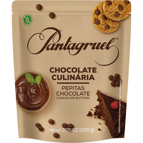 Pepitas De Chocolate 43% Cacau Sem Glúten Pantagruel 200 gr