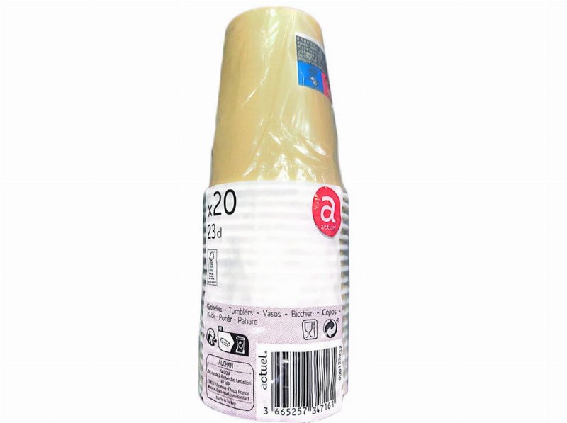 Copo De Cartão Actuel Kraft 23 cl X20 Unidades