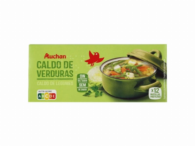 Caldo Auchan Legumes 12Un 120 g