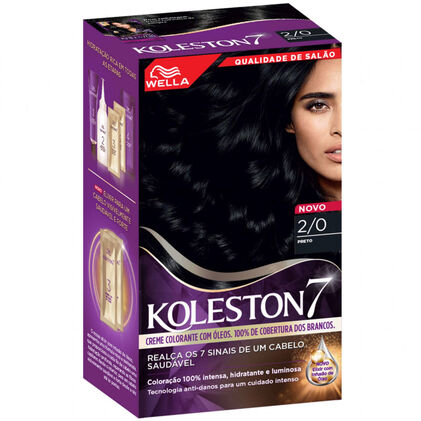 Coloração Koleston Preto Azulado 2/0 Koleston Wella 1Un