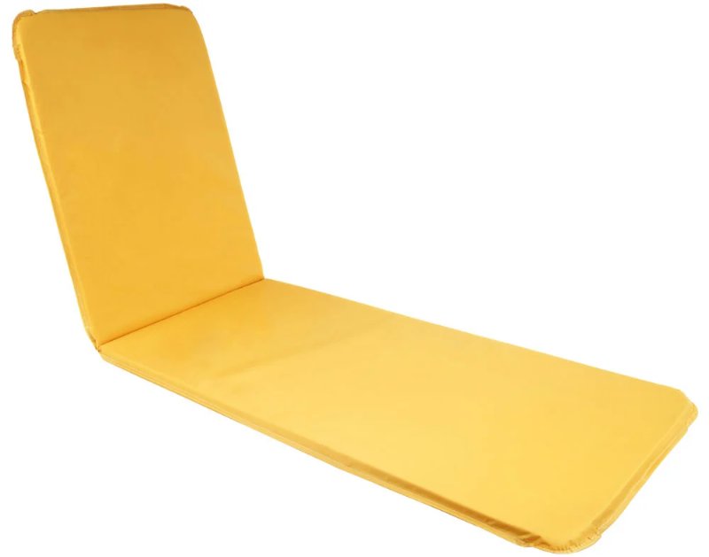Coxim Para Espreguiçadeira Pvc Amarelo 185X53X3Cm