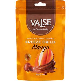 Freeze Dried De Manga Coberto Com Chocolate De Leite Valse 80 gr