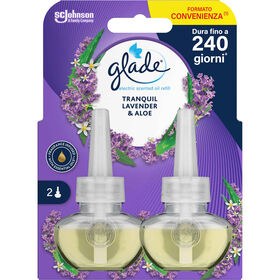 Ambientador Recarga Elétrico Lavanda E Aloe Vera Glade 2 X 20 ml