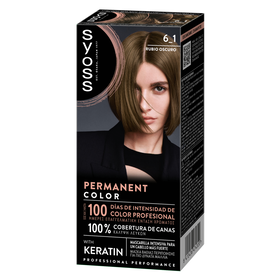 Coloração Permanente Permanent Color Louro Escuro 6.1 Syoss 1 Un