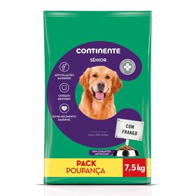Ração Para Cão Sénior Pack Poupança Continente 7,5 kg