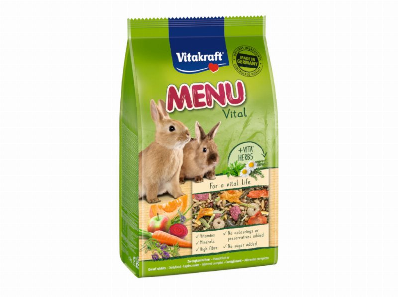 Alimento Para Coelho Anão Vitakraft Premium Menu Vital 3 kg