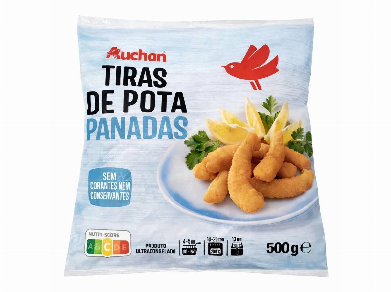 Tiras De Pota Auchan Panadas 500 g