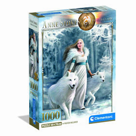 Clementoni - Puzzle Anne Stokes Winter Guardians 1000 Peças