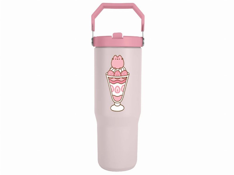 Copo Térmico Xl Pusheen Rosa 887 ml