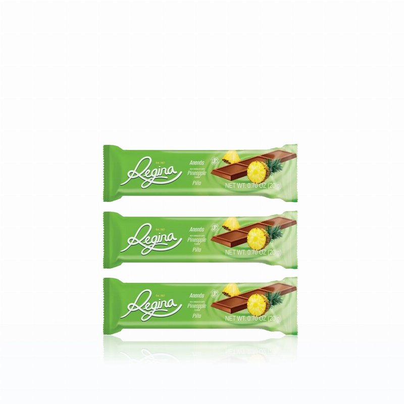 Regina Chocolate Ananás 20 gr - Pack 3 X 20 gr
