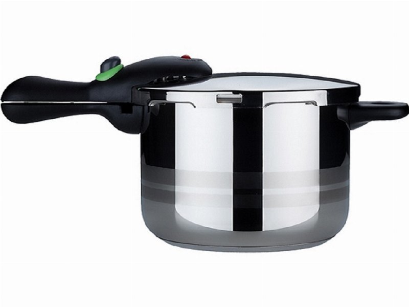 Panela De Pressão Evinox Simple Inox Apta Para Indução 6 l