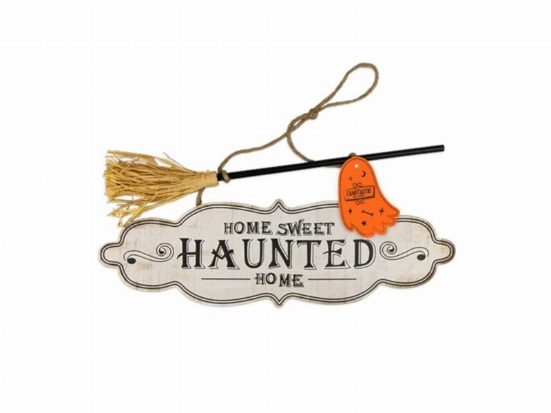 Placa Decoração Do Art Halloween 36X40 Cm