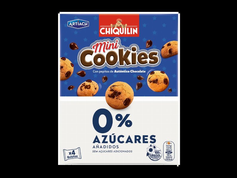 Mini Cookies Chiquilin 0% Açúcares