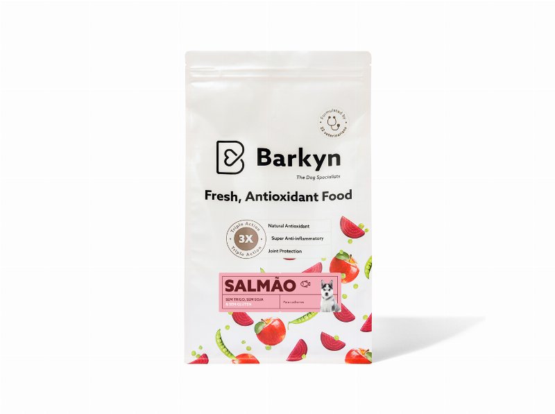 Ração Natural Para Cão Barkyn Low Grain Júnior Salmão 3 kg