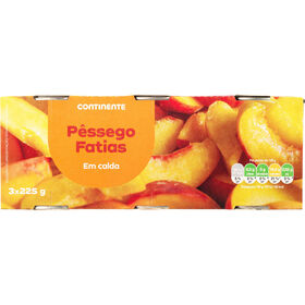 Pêssego Em Fatias Em Calda Continente 675 gr (3 Un)