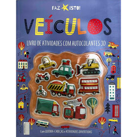 Veículos - Livro De Atividades Com Autocolantes 3D