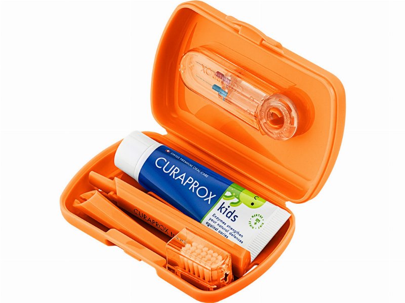 Kit Viagem Curaprox Kids - Laranja