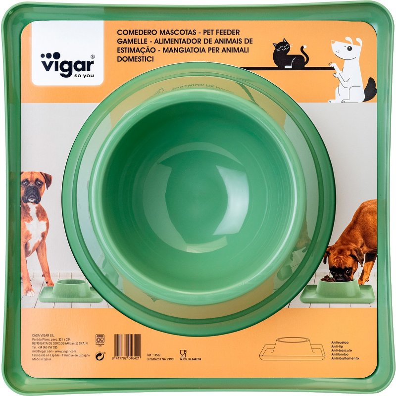 Comedouro Com Base Verde 1 unidade