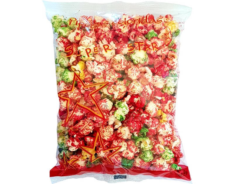 Pipocas Super Star Pacote Coloridas 150 g