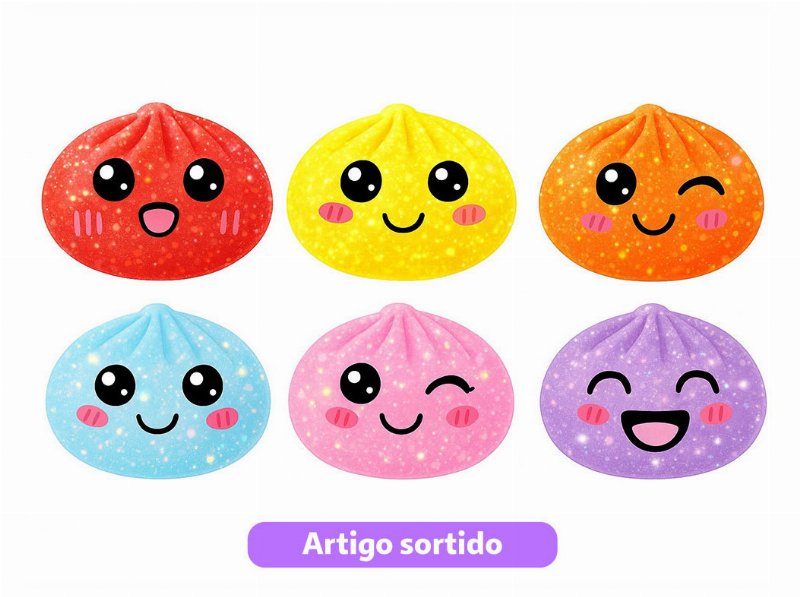 Squishy Dumpling Glitter Do Art Modelos Sortidos