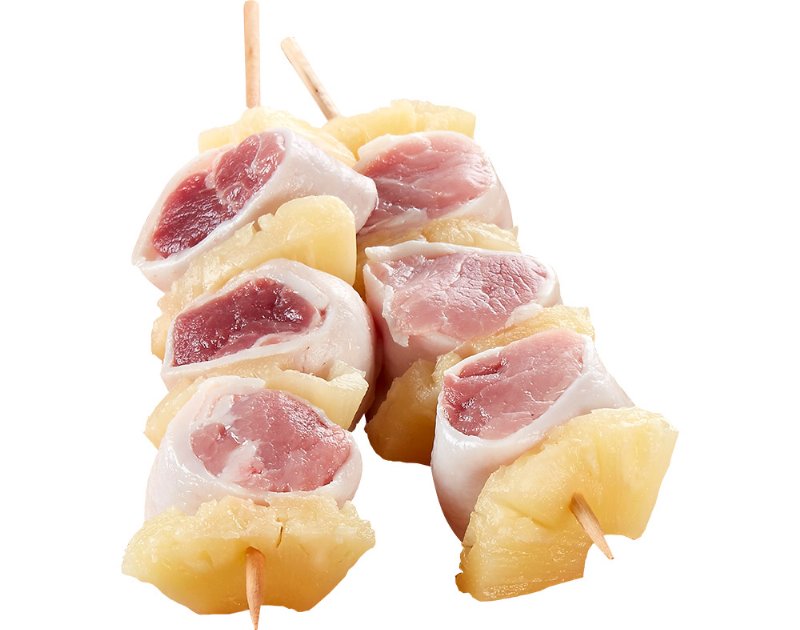 Espetadas Porco Com Ananás