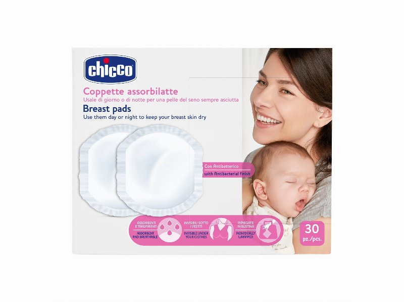 Discos Chicco Absorventes Anti-Bacterianos 30Un