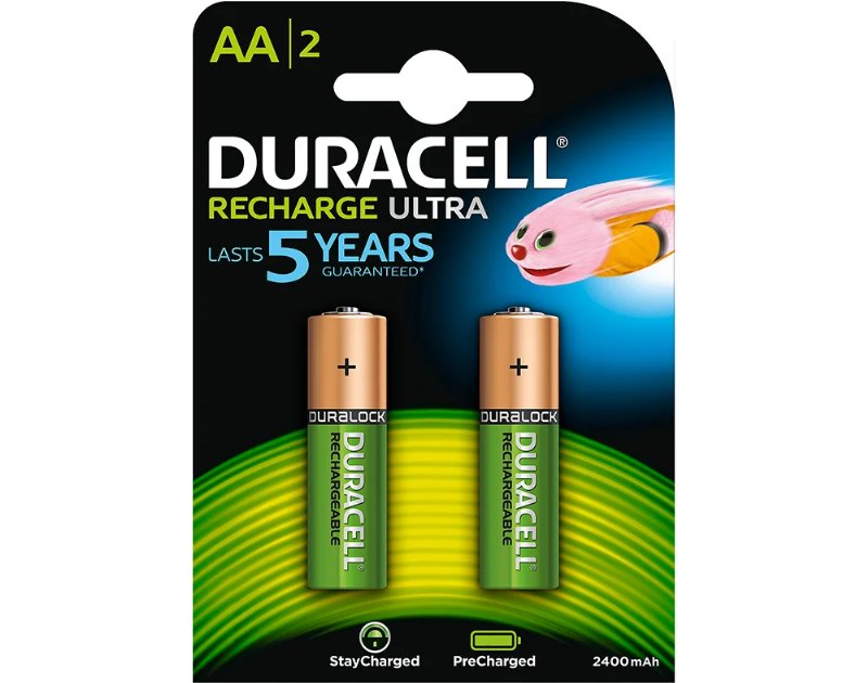 Conjunto De Pilhas Recarregáveis Duracell Hr6 Aa Active Charge 2 Unidades