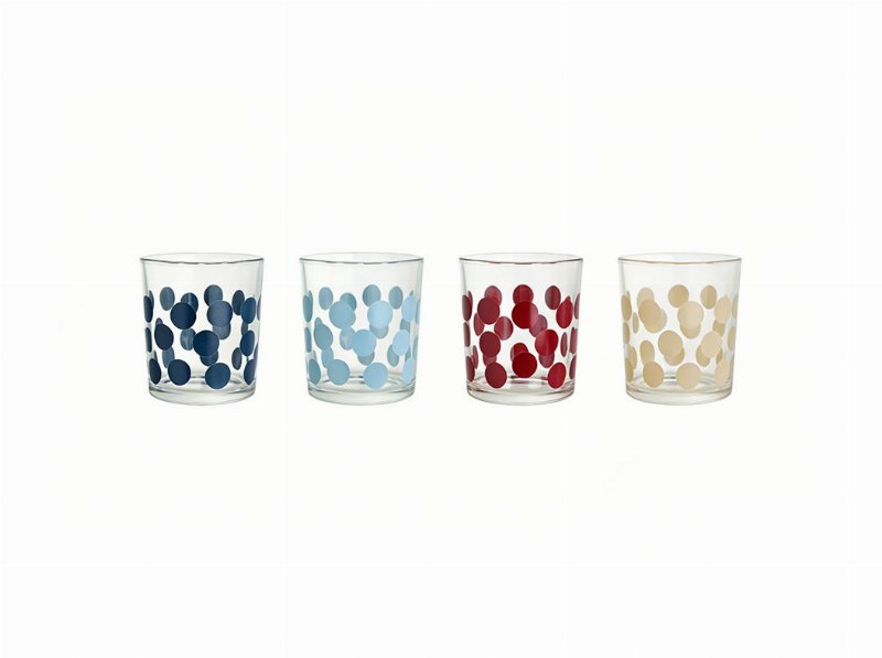 Conjunto De 4 Copos Vidro Actuel Bolas 25 cl