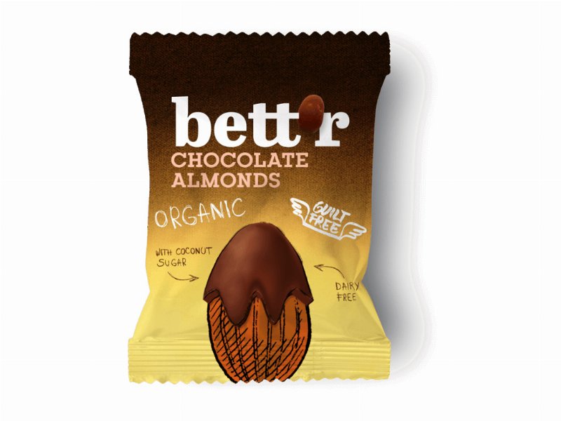 Amêndoas Bett'r Com Chocolate Bio 40 g