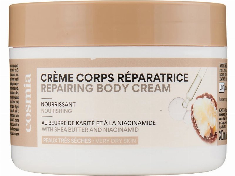 Creme Corpo Reparador Cosmia Manteiga De Karité + Niacinamida 300 ml
