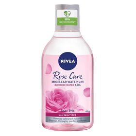 Água Micelar Óleo E Água De Rosas Nivea 400 ml