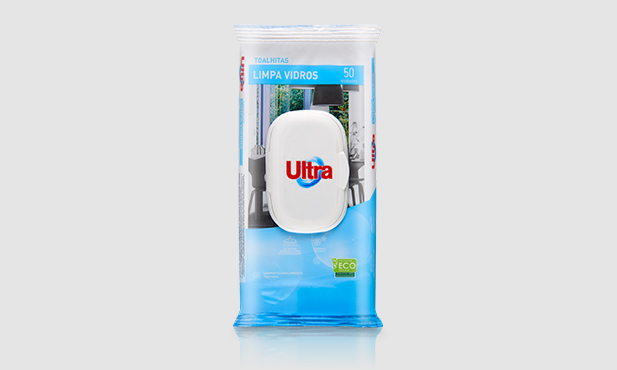 Toalhitas Limpa Vidros 50Un Ultra
