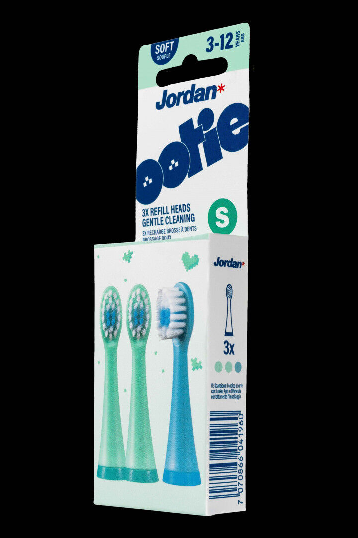 Recargas Escova De Dentes Infantil Ootie Azul E Verde S Pack 3 Jordan 3Un