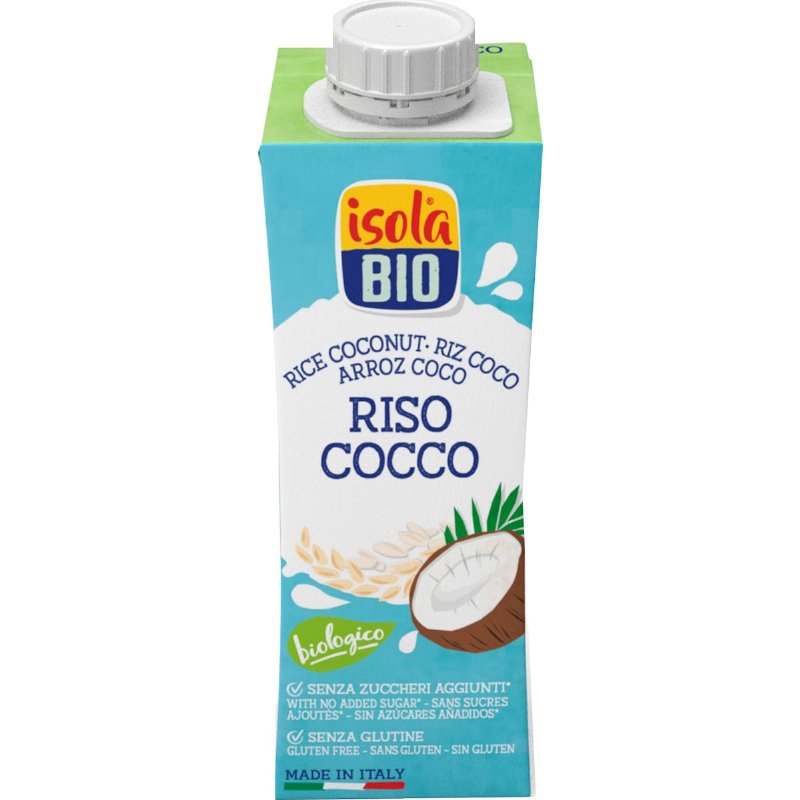 Bebida De Arroz E Coco Sem Açúcar Biológica 250 ml