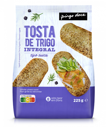 Tostas Suecas Integrais Pingo Doce 0.225Kg