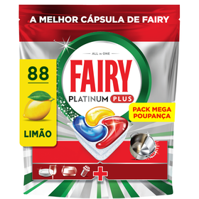 Detergente Máquina Loiça Pastilhas Platinum Plus Fairy